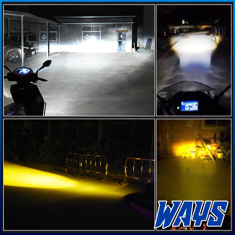 [L243] Lampu LED Laser H6 2 Warna AC DC Motor Mio Soul Fino Beat Vario Supra Revo Jupiter Satria Nex