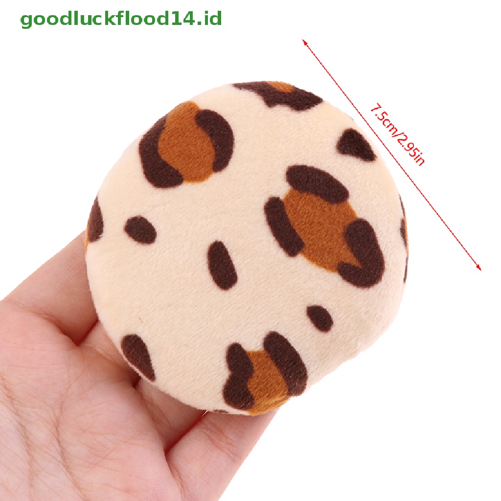 (GOOGFOUR) Spons Puff Bedak Tabur Motif Leopard Untuk Makeup