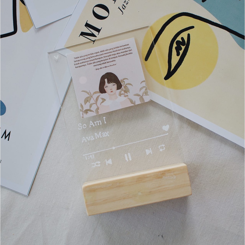 Spotify Akrilik Custom Hadiah Kado Wisuda Ulang Tahun