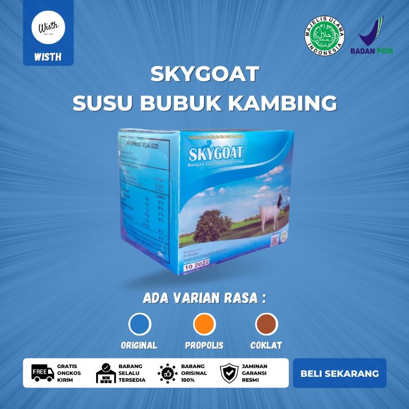 

SkyGoat Susu Kambing Bubuk Orginal (Lebih Hemat)