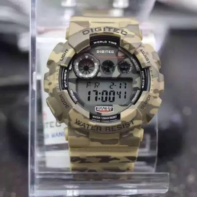 JAM TANGAN SPORT PRIA DIGITEC ARMY DIGITAL BERGARANSI ANTI AIR