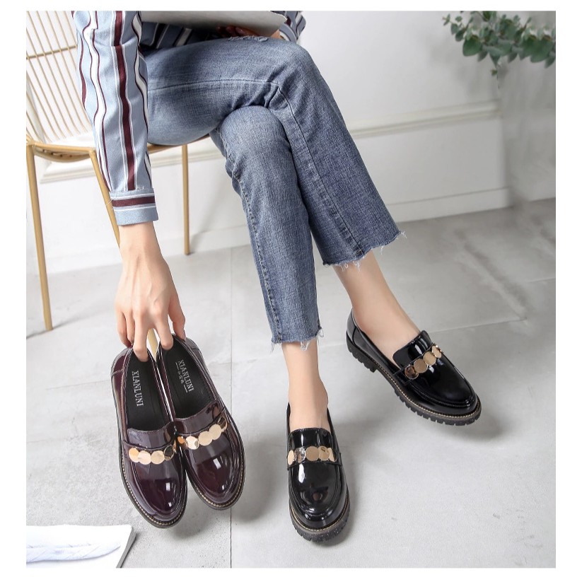 SEPATU WANITA FLAT LOEFERS TERBARU