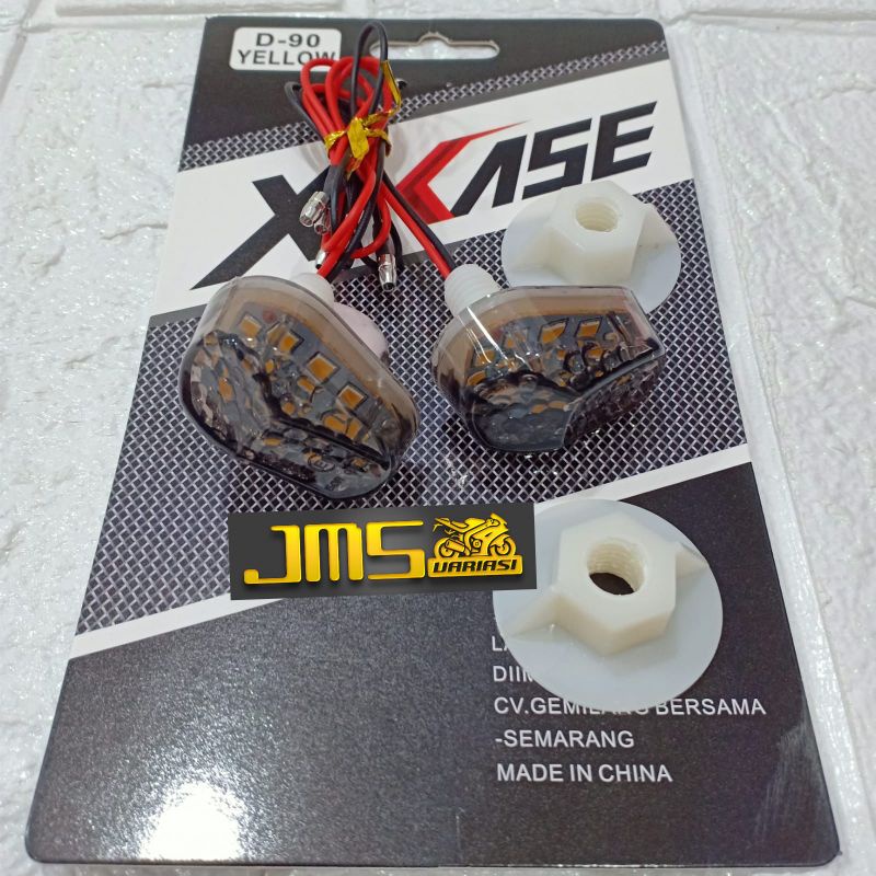 lampu sen led tempel mini senja biru putih merah plus sen kuning aerox vario125/150 crf wr155 KLX Vixion cb 150 CBR gsx w175 R15 ninja r/rr ninja 250