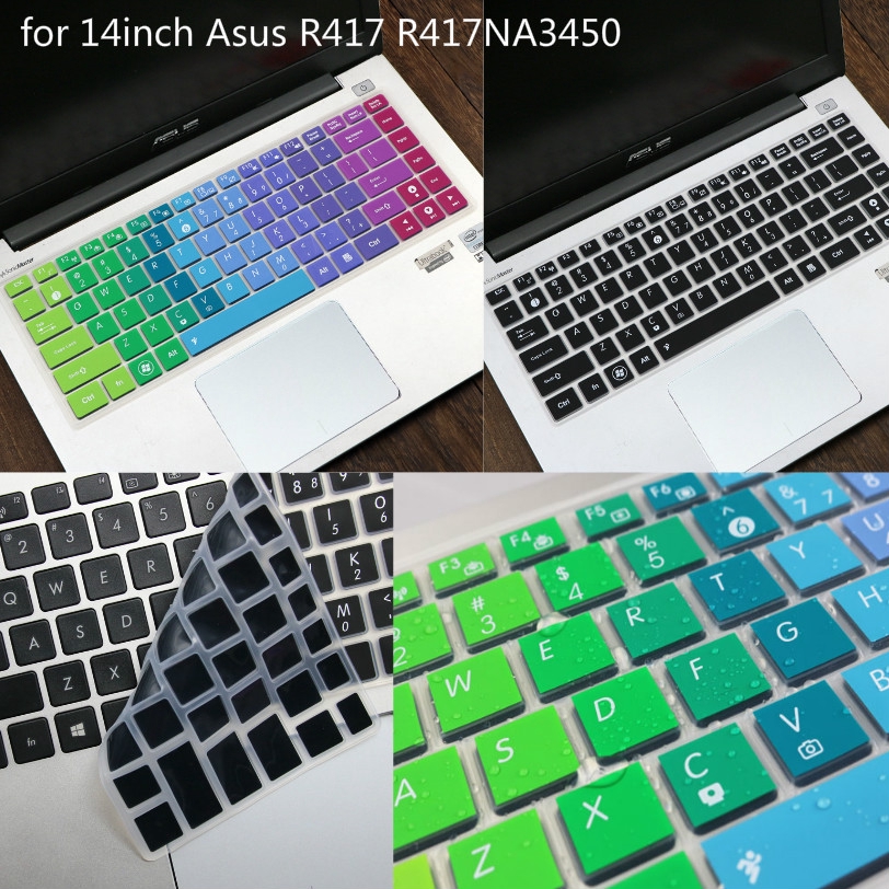 Pelindung Cover Keyboard Laptop Silikon Ultra Tipis Lembut Untuk 14inch Asus X441B X441M R417 R417NA3450 A480UA K456/A480U E402BP R417N R416 X451C X451 X453 K455 W419L A456U A442U