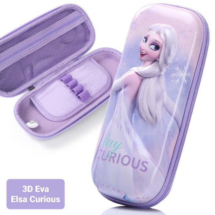 

[GRATIS ONGKIR] 3D Kotak Pensil EVA Hard Case Waterproof Anak Perempuan Frozen - Elsa Curious TERJAMIN