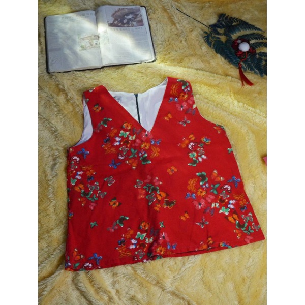 atasan cheongsam wanita / baju imlek atasan