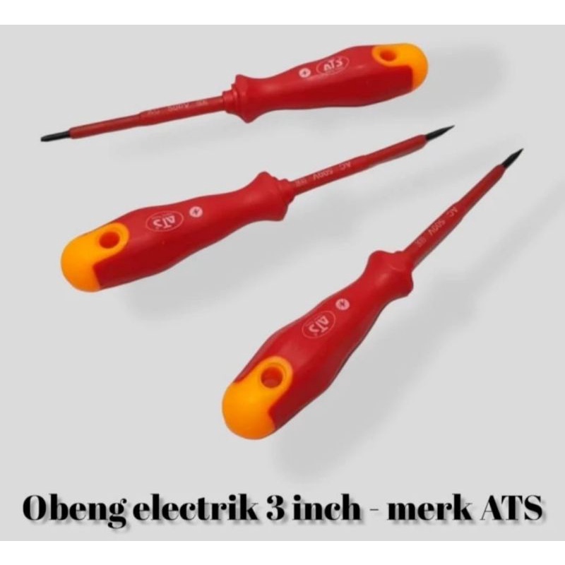 Obeng Listrik Karet 4" Dan 5" ATS