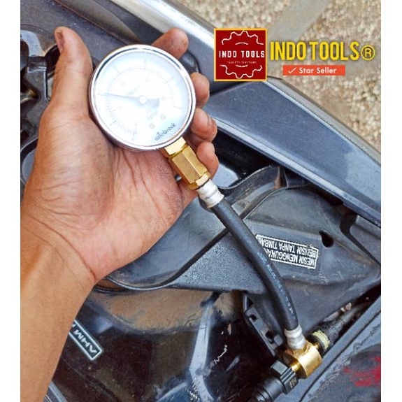 FuelPump Tester model Selang panjang Alat cek ukur Tekanan Bahan bakar