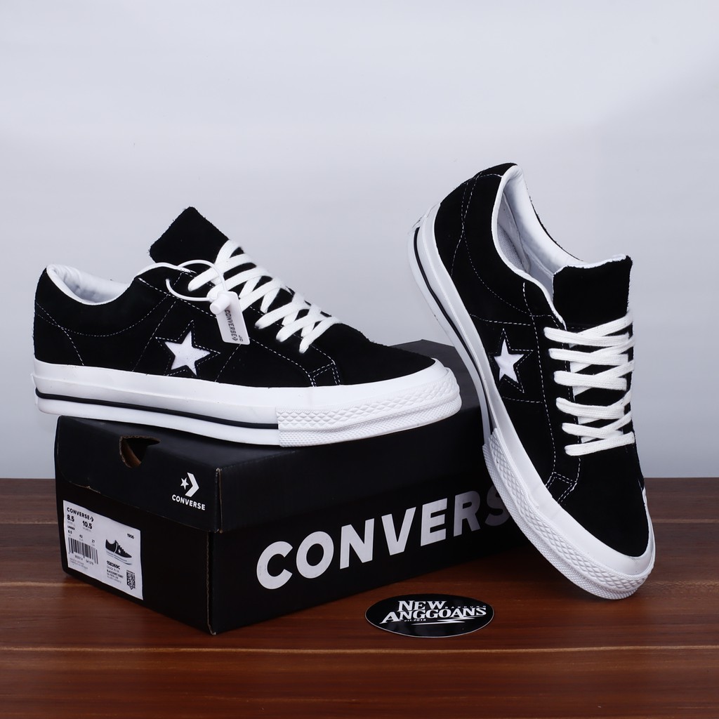 converse black with star