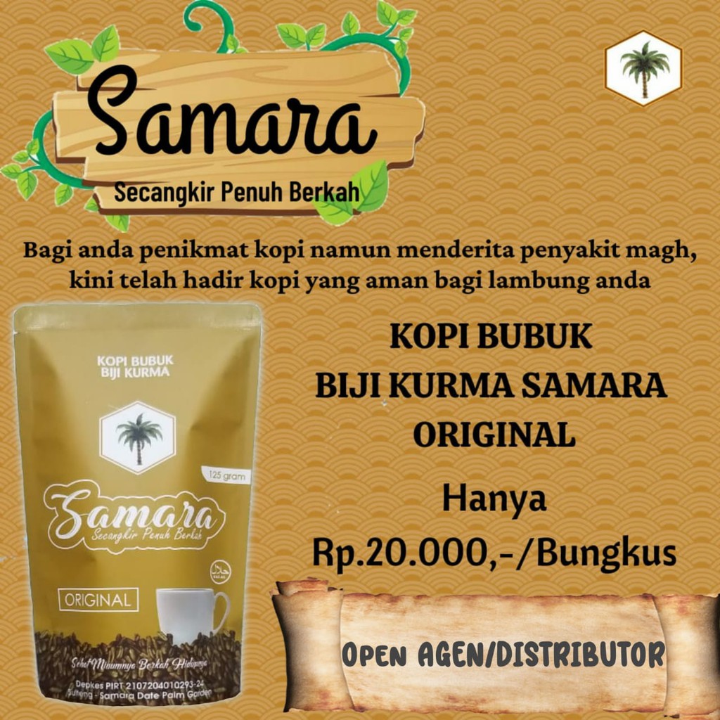 

KOPI BIJI KURMA, KOPI SEHAT, KOPI MURAH, KOPI BERKHASIAT 125gr