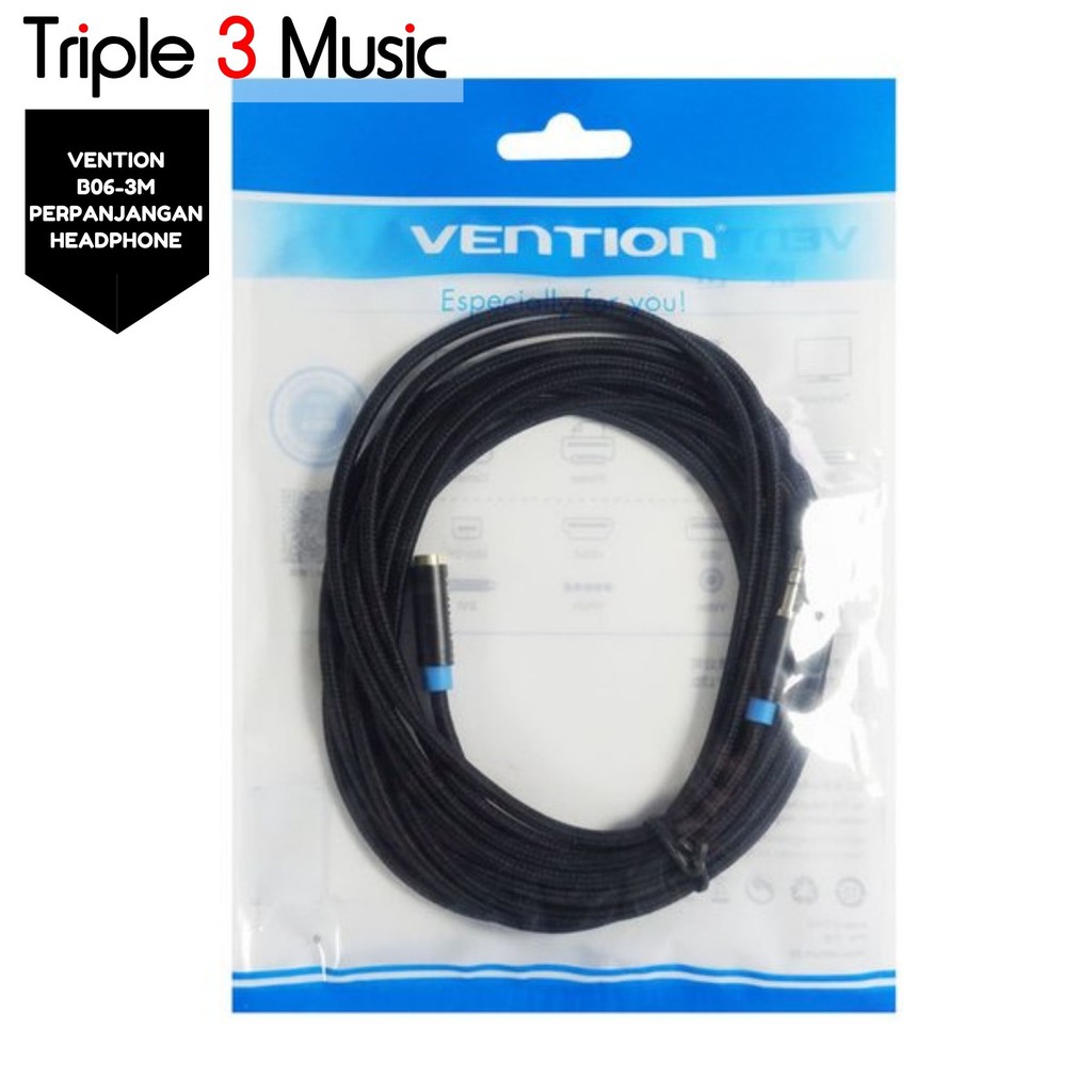 Vention B06-M 3M - Kabel Extension 3.5mm perpanjangan headphone