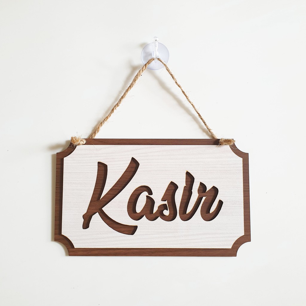 Sign Cafe KASIR KOTAK - Nail Your Art - Signage Laser Cutting