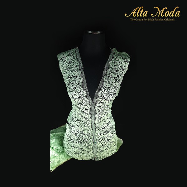 

Alta Moda Brokat Perancis Fancy Motif Parsley Mint