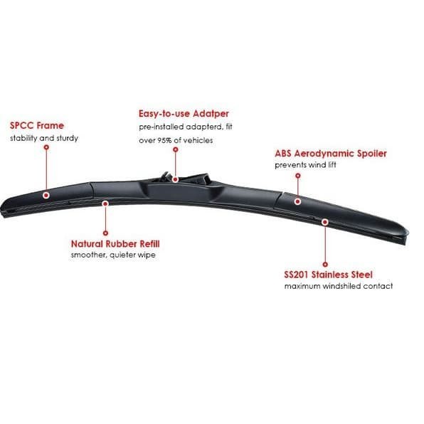 Wiper Mobil Hybrid Silicone 20 Inch