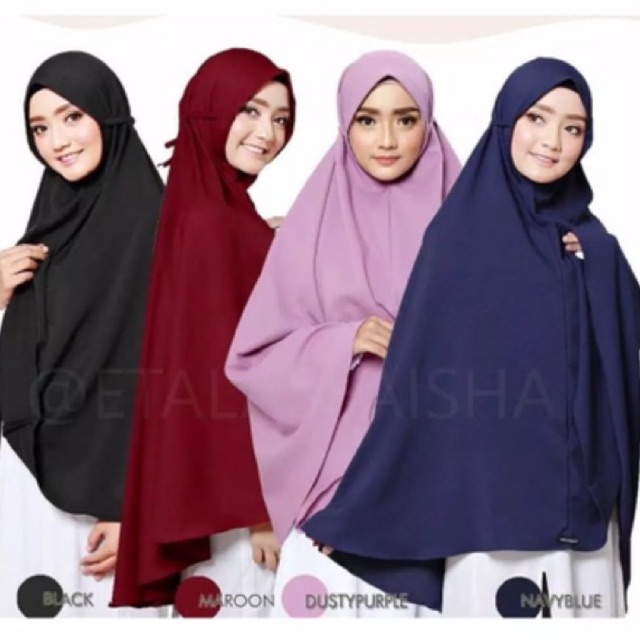 BERGO AISYAH JUMBO/JILBAB KHIMAR INSTAN