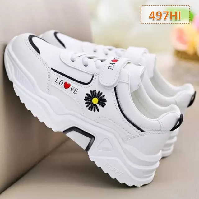 Sepatu Sneakers Anak My Sun Cewek Cowok Pink Hitam Hijau (497)