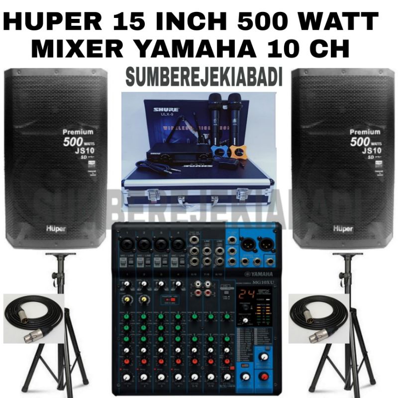 DISTRIBUTOR PAKET SOUND HUPER 15 INCH 500 WATT YAMAHA 10 CH