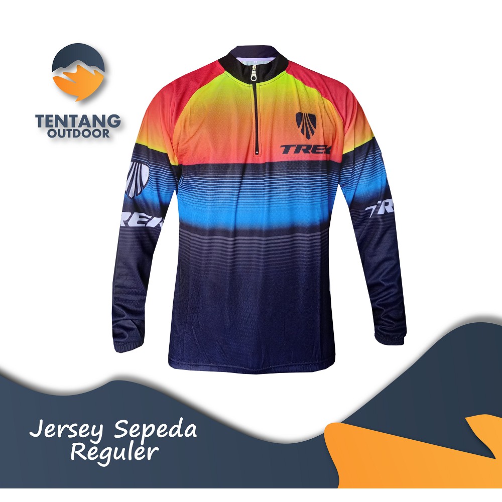 Jersey Sepeda Gowes Lengan Panjang Balap TREK B014 Roadbike