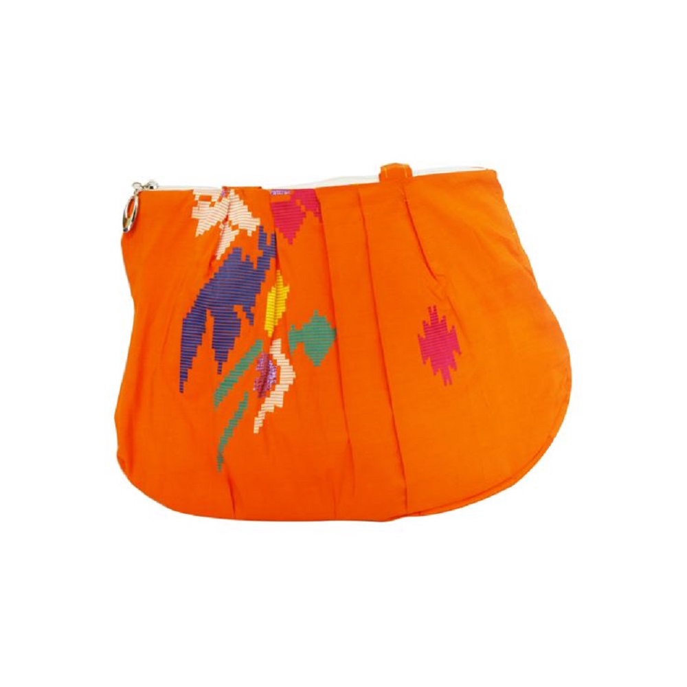 Sengkang Lagosi Silk Bag - Orange by Inas Handycraft