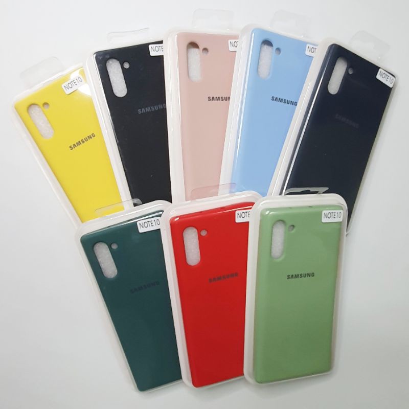 Samsung Galaxy Note 10 Macaron Tone Case / Silicone Macaron Colour Side button