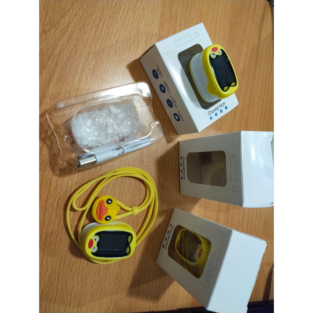 [ GRAY.STORE178 ] Pulse Oximeter Anak Fingertip Rechargeable Ukur Jantung Dan Oksigen - OXIA