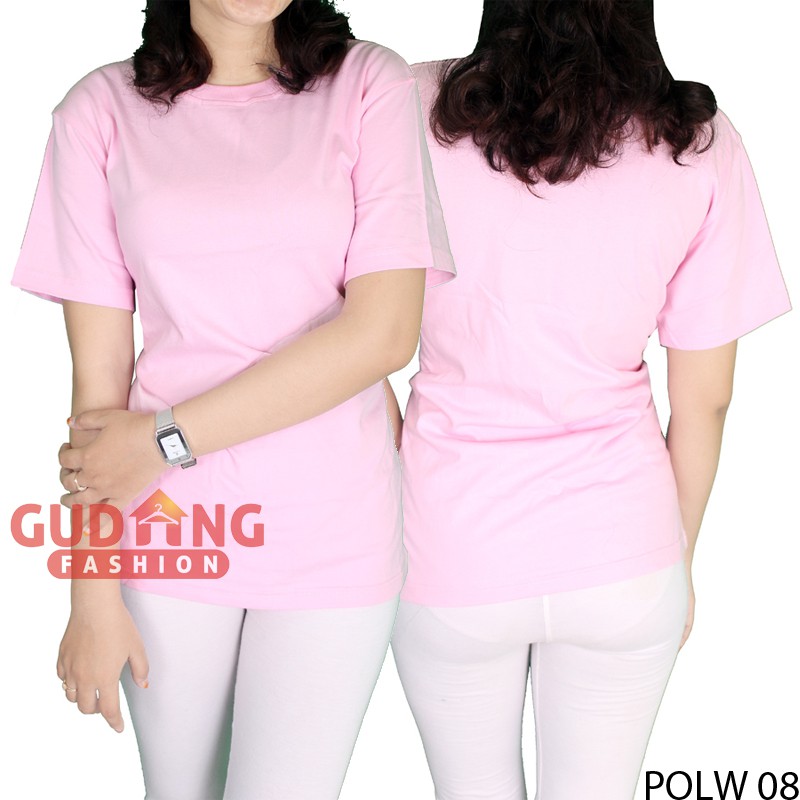 Kaos Polos Wanita O-Neck Lengan Pendek - POLW 08