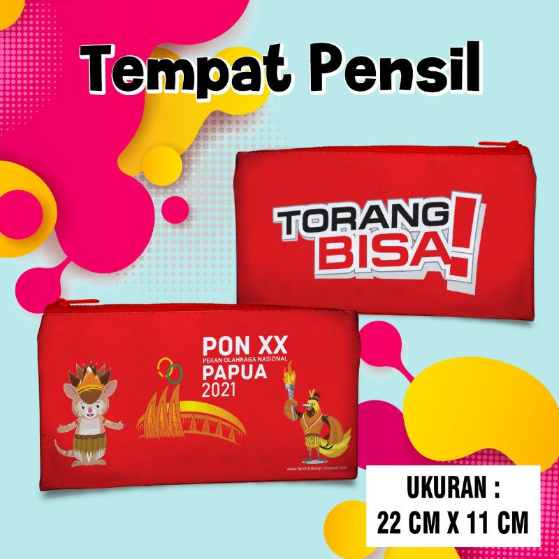 Souvernir Tempat Pensil DBL, PON XX PAPUA &amp; PEPARNAS