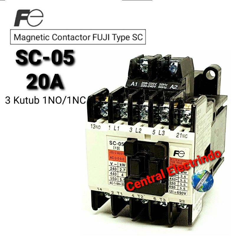 Magnetic Contactor SC-05 AC 220V.