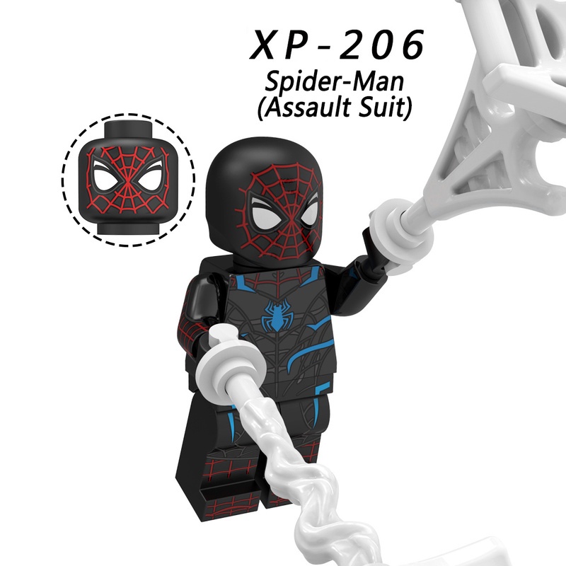 Kt1028 Mainan Action Figure Minifigures Agent Venom Ghost Spiderman Quentin Beck Marvel Untuk Hadiah