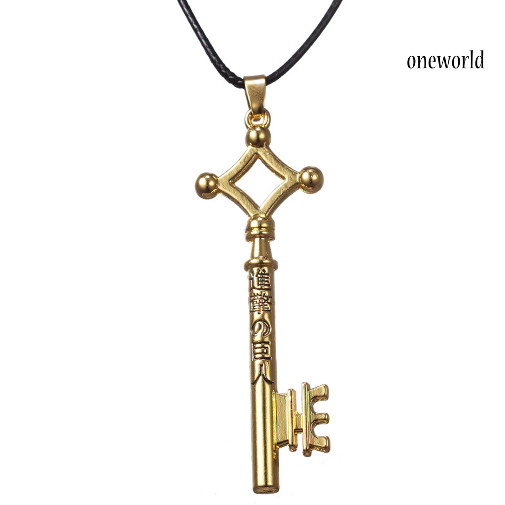 Oneworld Kalung Rantai Klavikula Desain Anime Attack On Titan Eren Untuk Unisex