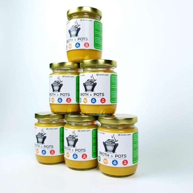 

PROMO PAKET 6 JARS ORIGINAL- BROTH N POTS PREMIUM ORGANIC CHICKEN BONE BROTH BUMBU & BAHAN MASAKAN