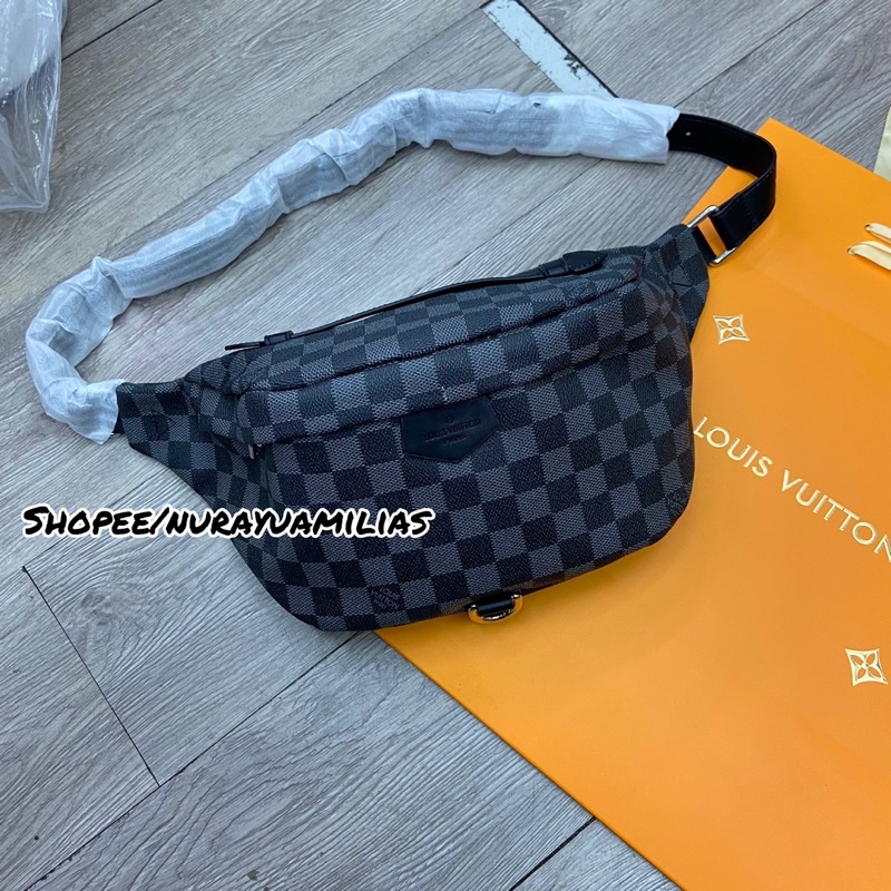 Waistbag lv wanita dan pria import tas selempang lv with box unisex waist bag lv