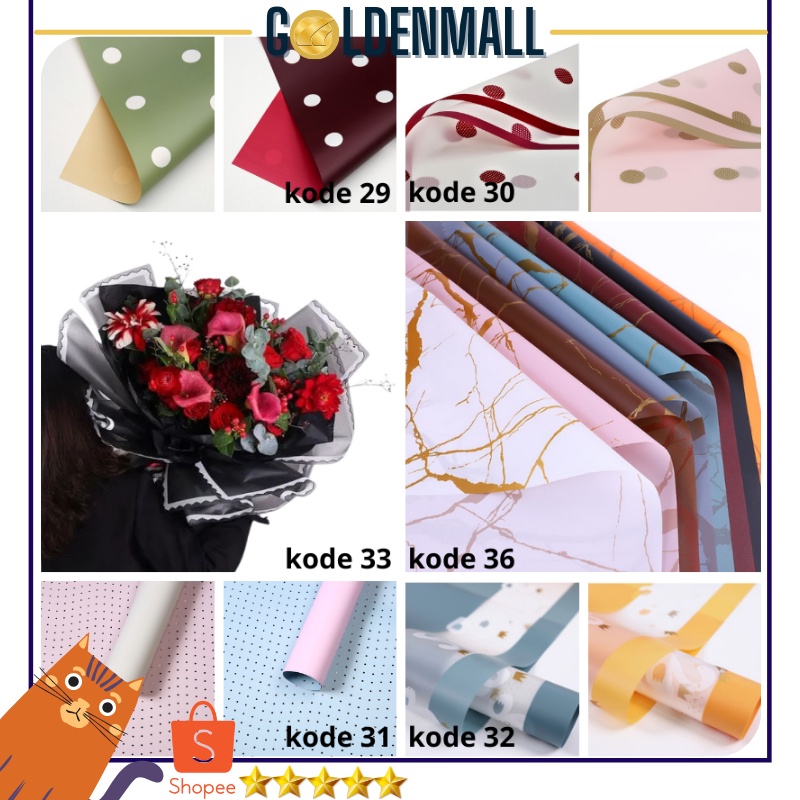 Kertas bunga buket flower wrapping paper Cellophane Kertas Buket Florist / Kertas Kado 6029 6030 6031 6032 6033 6035 6036