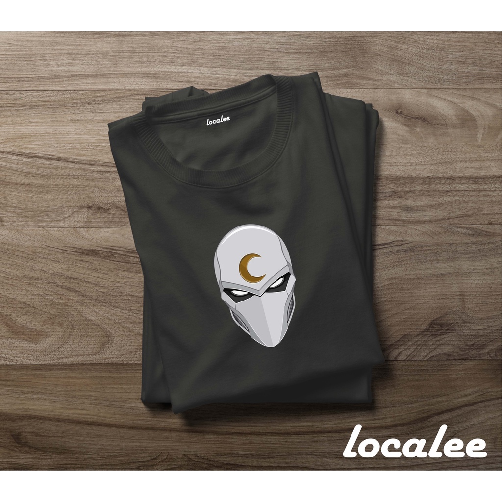 MOONKNIGHT GREY TSHIRT- MARVEL MOONKNIGHT FACE TSHIRT- KAOS KOLEKSI MARVEL UNISEX