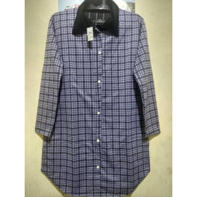 [REAL PICTURE] KEMEJA BABY TERRY KOTAK / KANCING MATI / GROSIR / SUPPLIER / TANAH ABANG / PGMTA JUAL