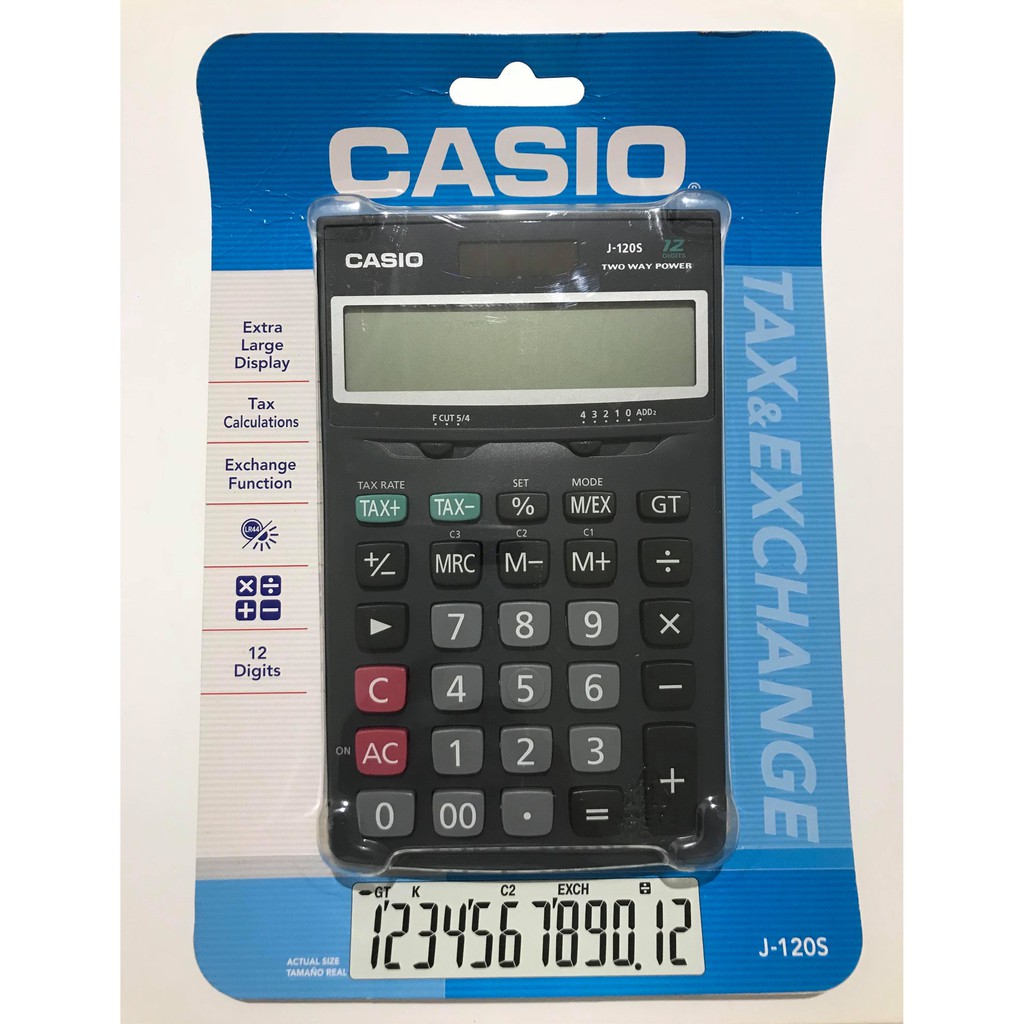 

Casio Kalkulator Meja J-120S Desktop Calculator