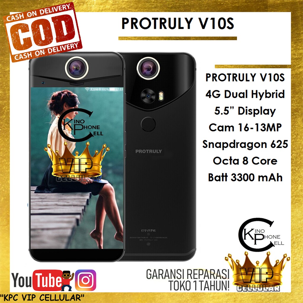 KPC VIP PROTRULY V10S 64GB ROM 4GB RAM VR CAMERA NEW SMARTPHONE