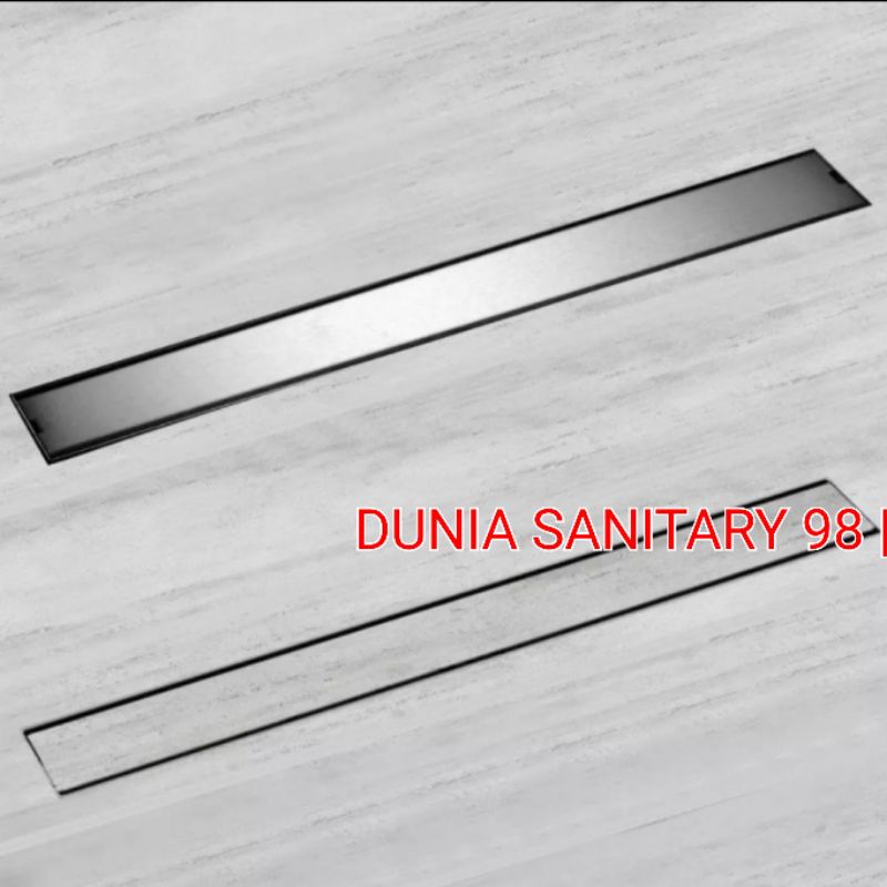 Floor Drain Tile insert Panjang 60cm (58cm) saringan Got Stainless katup/anti serangga