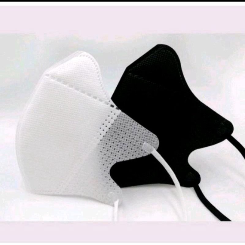 Masker Hijab Duckbill Hitam dan Putih