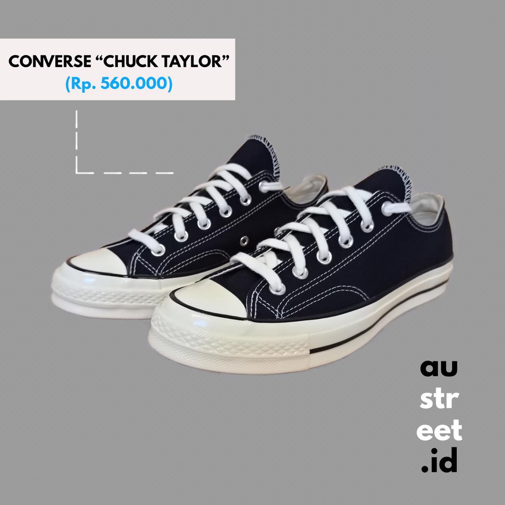 Sepatu Sneakers Pria Converse Chuck Taylor Warna Hitam