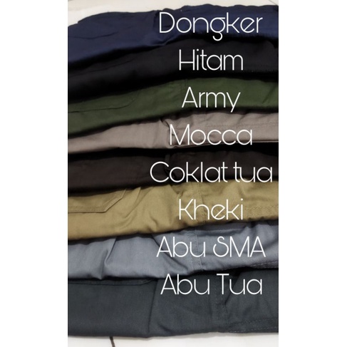 Sirwal Cargo dewasa pria muslim ikhwan celana panjang 7/8 laa isbal