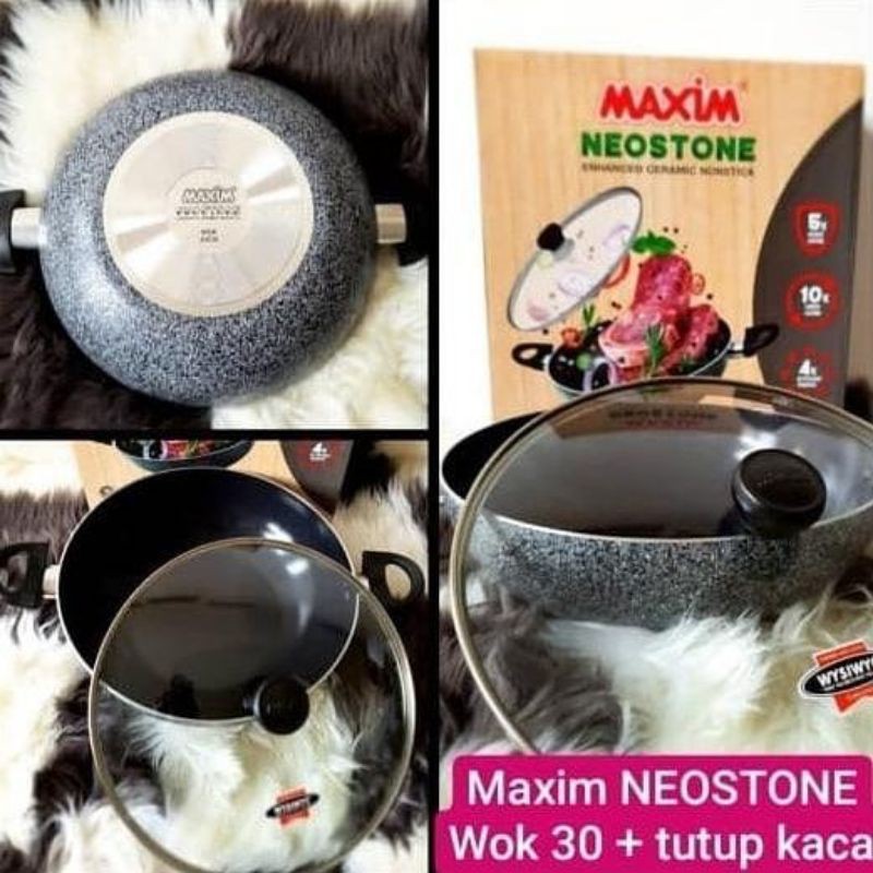 Wok / Wajan 30 cm Maxim Neostone