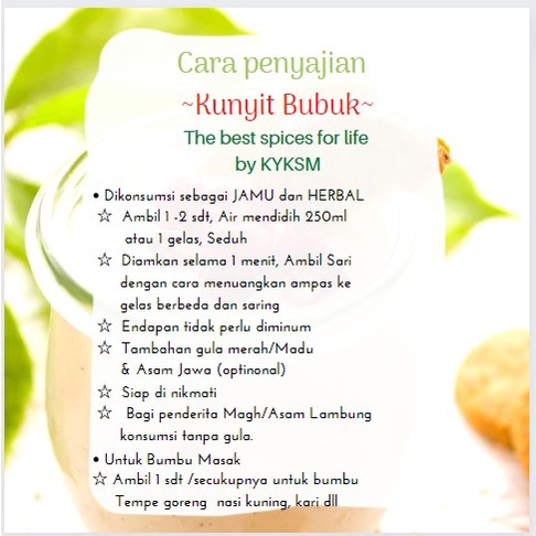 

RB22 Kunyit Bubuk Murni - 1 Kg