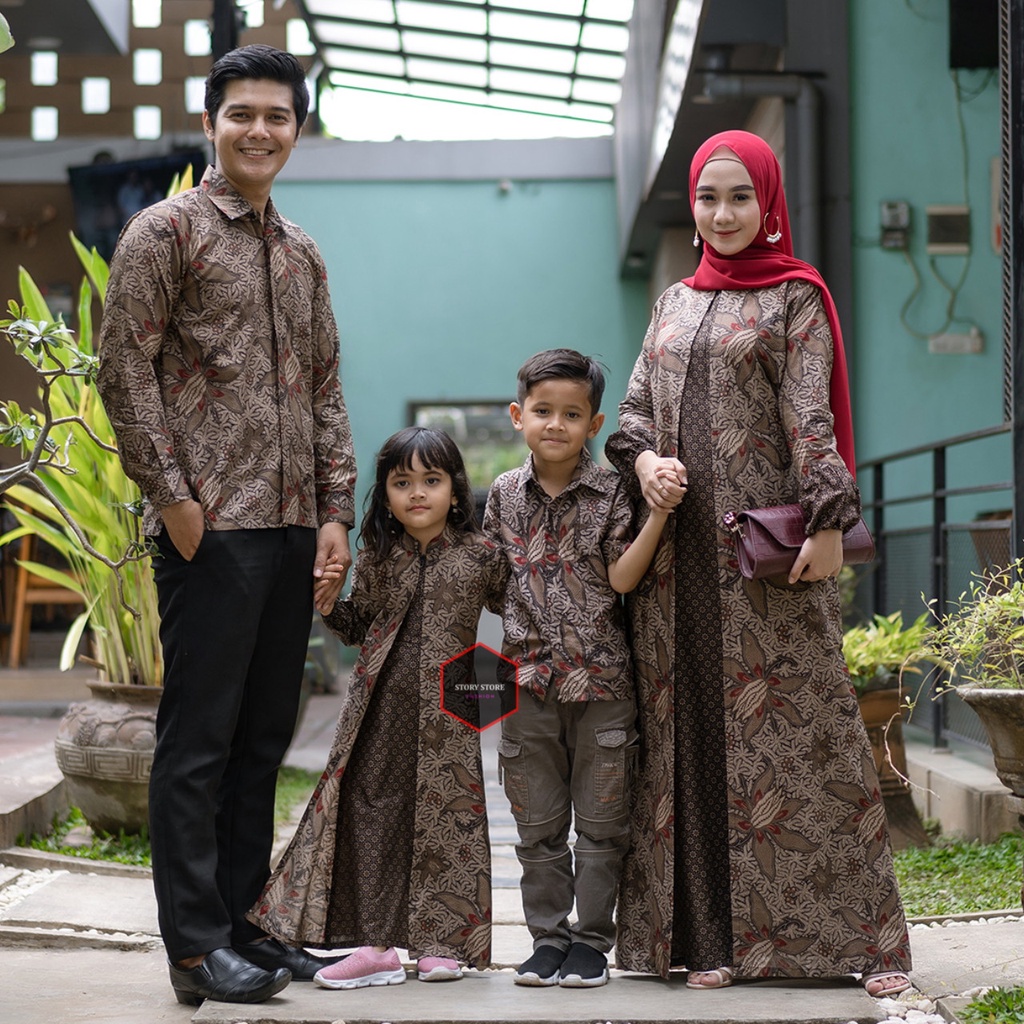 Kemeja batik lengan panjang size m l xl xxl