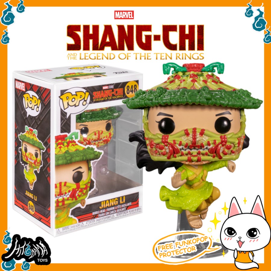 Funko POP Marvel Shang Chi - Jiang Li #848 Figure Toys ShangChi Bobble Head Superhero