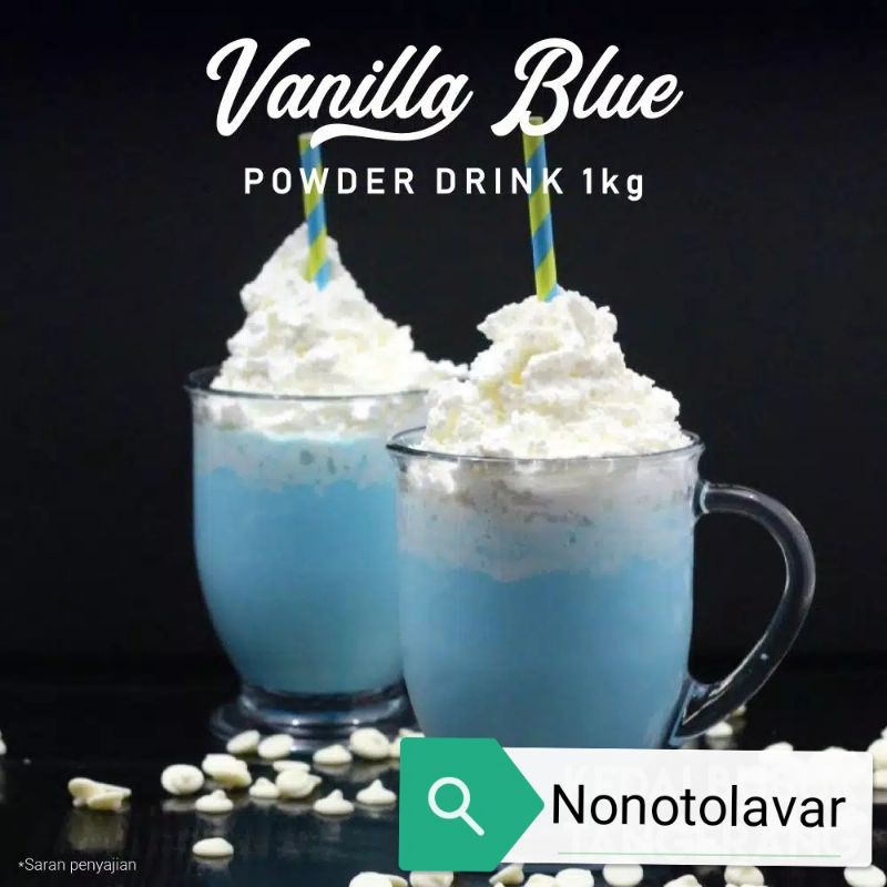 

VANILLA BLUE Bubuk minuman. HALAL & BPOM