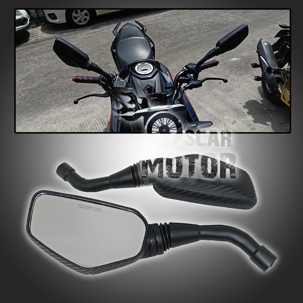 MOTORCYCLE MIRROR HIGH END NEW CLICK VARIO YAMAHA HONDA UNIVERSAL NEW motor