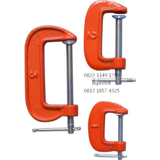 Jual Clamp C 4" Clam C Klem C 4 Klam C 4 Penjepit Benda Penjepit Besi ...