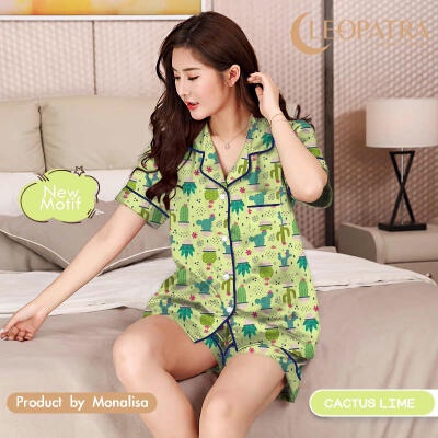 SS Monalisa CLEOPATRA Piyama HP L All Size Celana Lengan Pendek Motif Karakter - Part 1 Dewasa