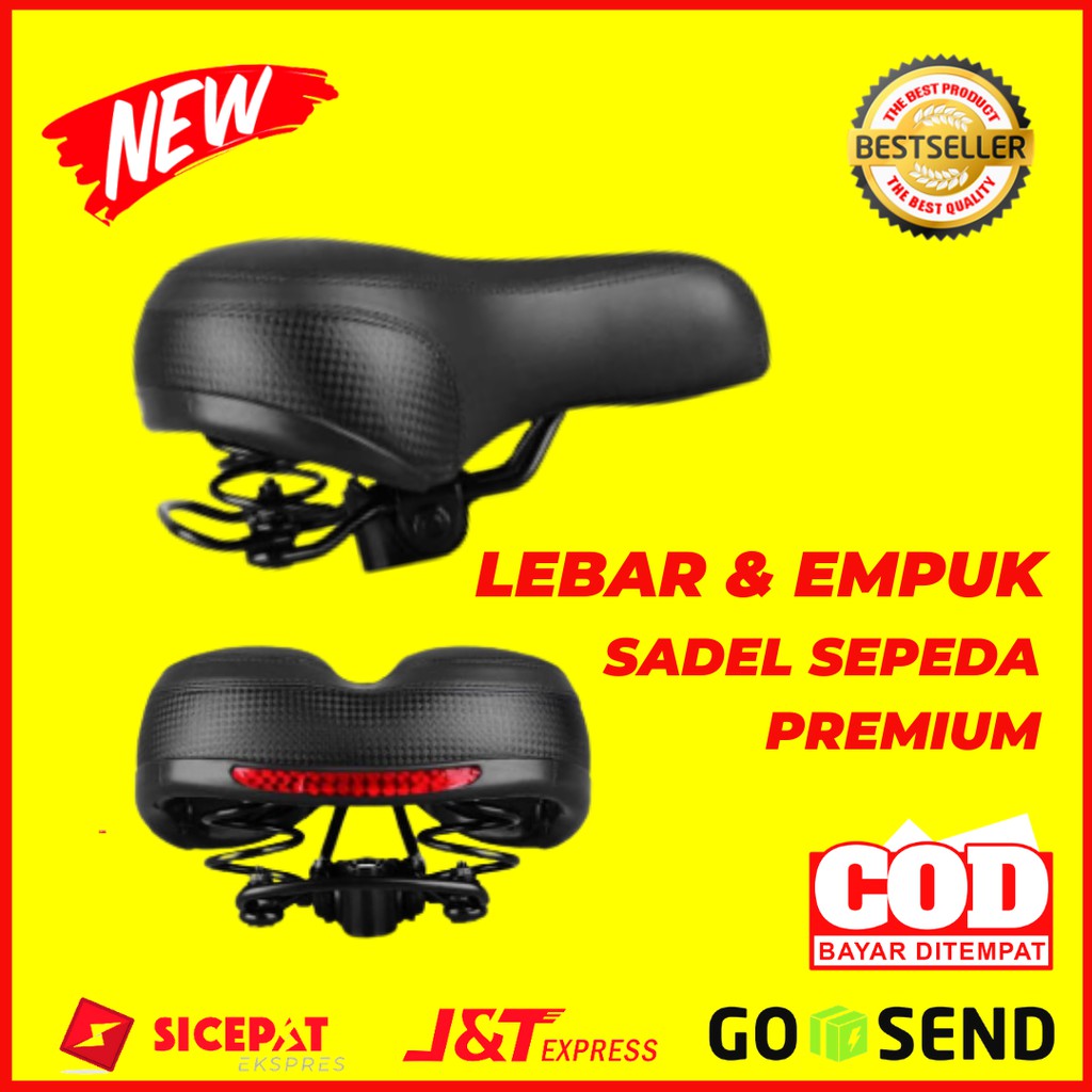 Sadel Sepeda Empuk dan Lebar Berkualitas MTB Gunung Lipat Mini BMX Onthel Anak Fixie Taffsport NE1119 Murah Jok Sepeda Gunung MTB Fixie Onthel Mini BMX Lipat Universal